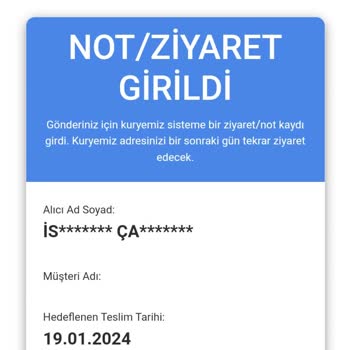 AGT Kurye (aynigunteslim.com) AGT Aynigunteslim.com Kargom 1 Aydan Fazladır Gelmiyor