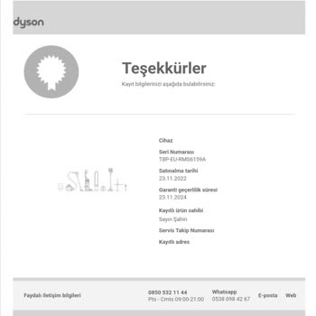 Dyson Servis Problemi Çözüm Sağlamıyor.