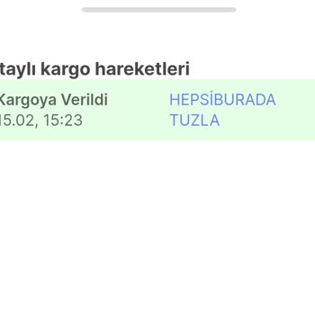 Horoz Lojistik Hareket Görmeyen Kargo