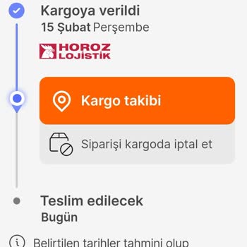 Horoz Lojistik Hareket Görmeyen Kargo