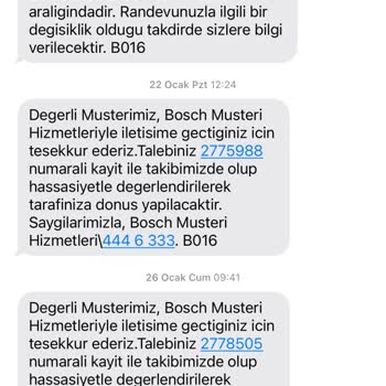 Bosch Süpürgemi Onaramıyor Ve Teslim Etmiyor