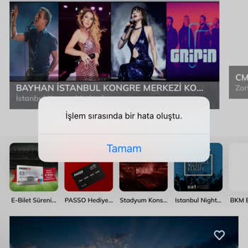 Passolig İşlem Sırasında Bir Hata Oluştu.