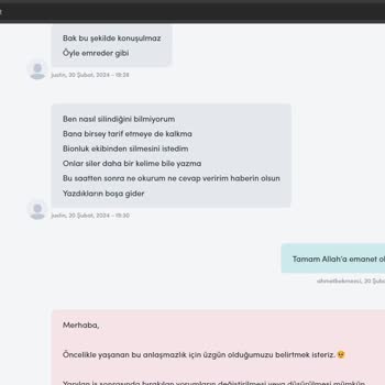 Yorum Ve Puanlama Bionluk A İletildiği Halde Silinmiyor