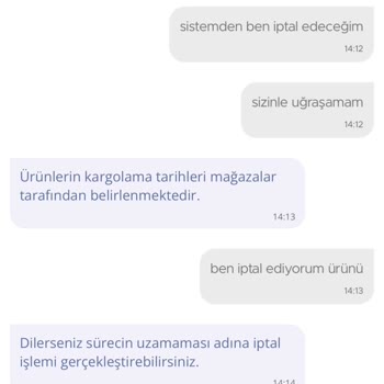 N11 Yataş Marka Katlanır Yatağımı Göndermiyor