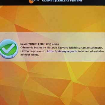 Ösym Başka Kişinin Ücreti Ödendi