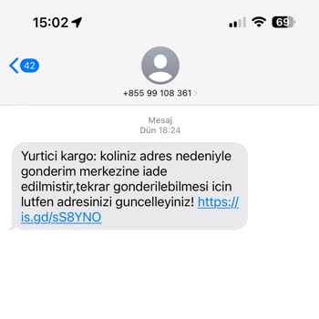 Adres Değişikliği Mesajı