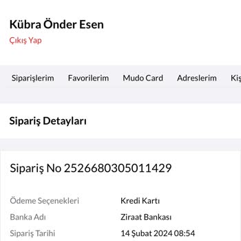 Mudo Teslim Olmayan Ürün
