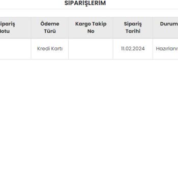 YKMkitap İade Talebi Ediyorum