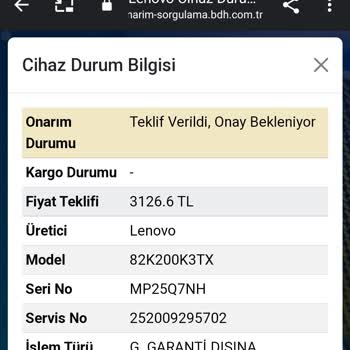 Lenovo Bilgisayar Lenovo Servisi Haksız Para Almaya Çalışıyor BDH İletişim
