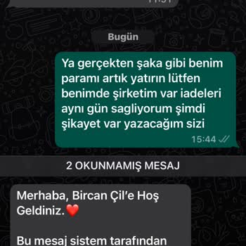 Bircançil Butik İade Hesabıma Gelmedi