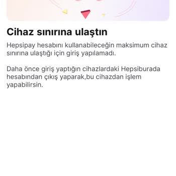 Hepsi Pay Cihaz Sınırına Ulaştınız Sorunu