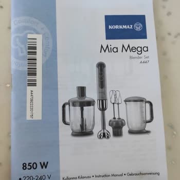 Korkmaz Mutfak Eşyaları Korkmaz Blender Set Mia Mega Bozuk Halde Elime Geldi