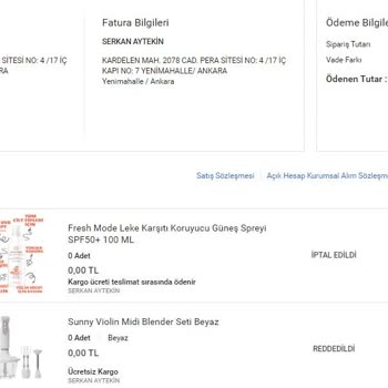 Stornierte Bestellungen und Lieferunfähigkeit von N11