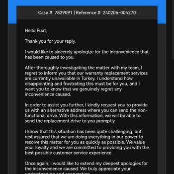 Western Digital Ürünleri Türkiye'de Garanti Dışı!