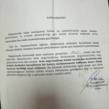 Greyder Ayakkabı Kullanıcı Hatası Denildi