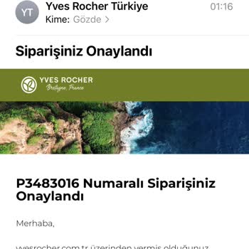 Yves Rocher Siparişimi Sistemde Göstermiyor