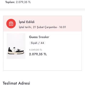 Boyner İnternet Siparişi Haksızlığı