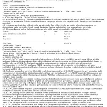 Hirdavatalet.com Beyaz Tavan Vantilatörü İade Sürecinde Yaşanan Sorun