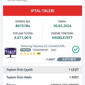 Arcelikavm.com Para İadesi Sağlanmıyor.