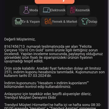 Trendyol Ürün Fiyatı İle Satış Fiyatı Arasındaki Fark