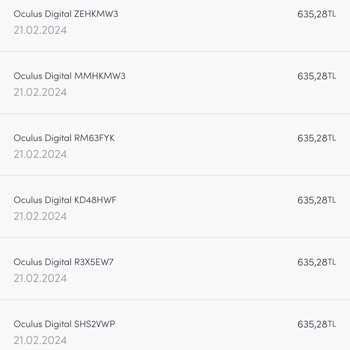 Oculus Digital Akbank İnternet Bankacılığı İşlemi Bilgi Dışı Harcama