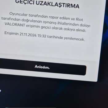 Riot Games Hesabımın Banı Kısaltılsın