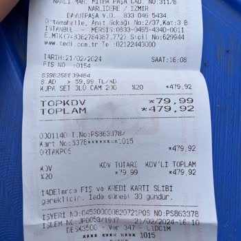 Tedi Mağazaları Narlıdere Naylon Poşet Yok, Bez 10 TL!