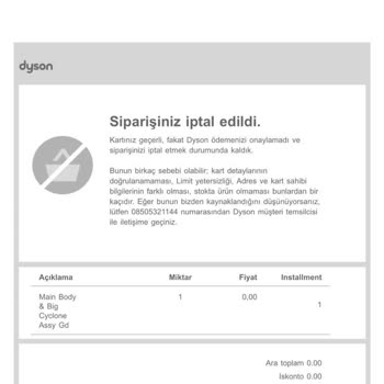 Dyson V15 LCD Ekran Arızası