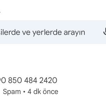 0850 484 24 20 Bilinmeyen Numara Beyanım