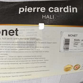 Pierre Cardin Halı Monet Serisi Viscon Halı Problemi