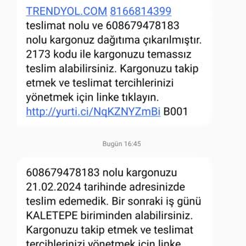 Yurtiçi Kargo Evde Yok Diye Gelmeyen Kargom