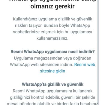 WhatsApp'a Giriş Yapamıyorum