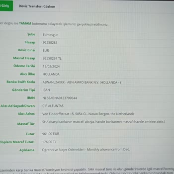 TEB Yurt Dışı Para Transferi Sorunu