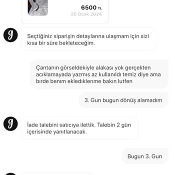 Gardrops Sahte Ve Çürük Çanta İadesinden Komisyon Kesiyor.