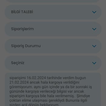Ebebek Siparişimin Elime Ulaşmaması Hakkında