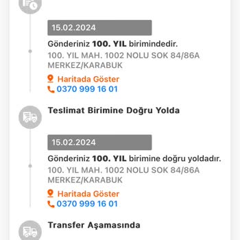 Karabük 100. Yıl MNG Kargo Pişmanlıktır