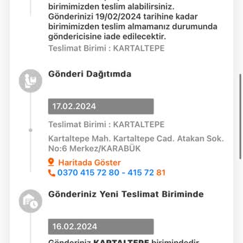 Karabük 100. Yıl MNG Kargo Pişmanlıktır