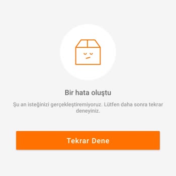 Trendyol Uygulama Giriş Hatası Veriyor.
