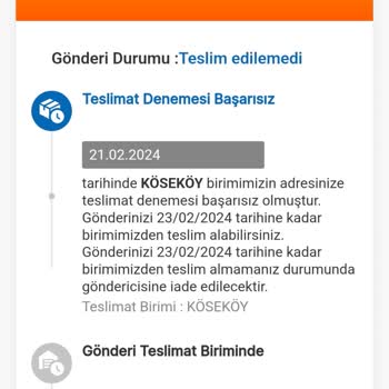 MNG Kargo Ürünü Teslim Etmedi.