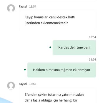 Baywin Kayıp Bonusu Eklenmedi