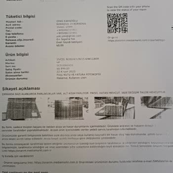 HP Garanti Gerçekleşmedi. Ekstra Ücret Alındı.