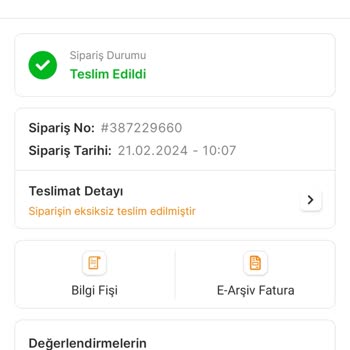 Migros Sanal Market Teslim Etmedi