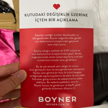 Boyner Online Siparişi Mağduriyetim