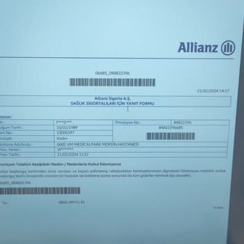 Allianz Sigorta Endoskopiyi Ödemiyor