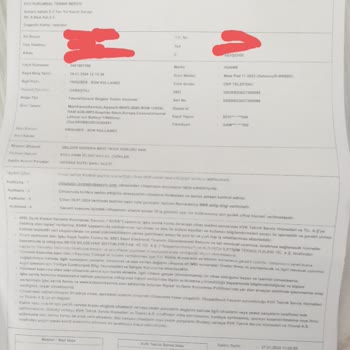 KVK Huawei Tablet Yanık Kokusu