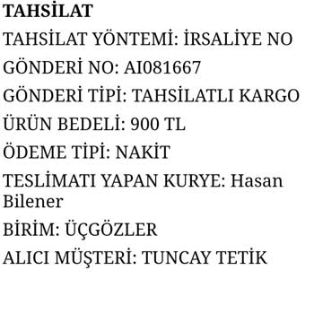 Aras Kargo Yanlış Ürün Gönderimi Ve Mağduriyetim