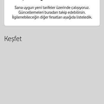 Vodafone Faturalı Tarifeye Geçişin İptal Edilmesi