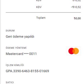 Google Play Oyun Alışverişi Ve İade İşlemleri Hatası