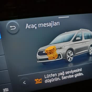 Ford Yeni Tourneo Connect Aracımda İkaz Işığı Yandı