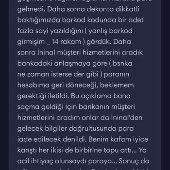 İninal Kart İnial Karta Para Gönderimi